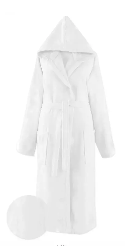Bedding World Cotton Terry Bathrobe White - NEVRESIMDUNYASI