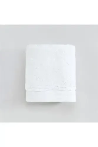 Bedding World Hotel Type 50x90 Face Towel White - NEVRESIMDUNYASI (1)