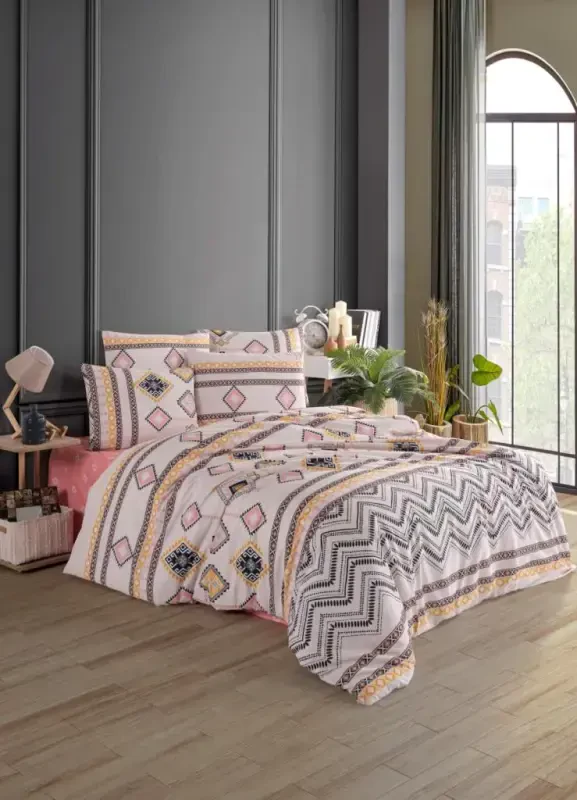 Bedding World Ranforce Double Bed Linen Set Didar - NEVRESIMDUNYASI