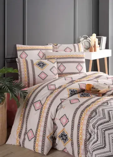 Bedding World Ranforce Double Bed Linen Set Didar - NEVRESIMDUNYASI (1)