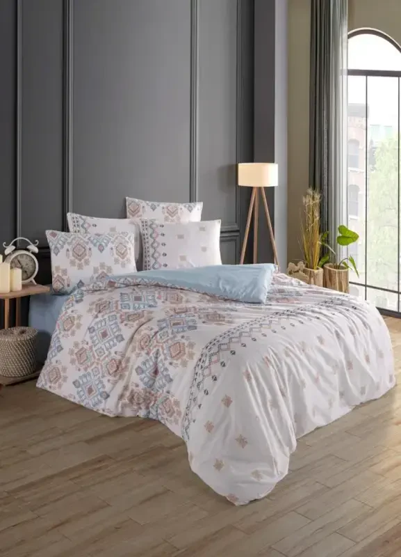 Bedding World Ranforce Double Bed Linen Set Meyar - MODAZONE