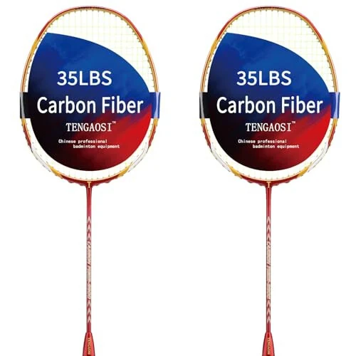 Бэдминтонная ракетка TENGAOSI, легкая бэдминтонная ракетка 4U, профессиональная бэдминтонная ракетка из 100% углеродного волокна с рукояткой - TENGAOSI (1)
