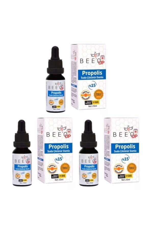 Bee O Up Propolis Suvda Eriydigan Tomchilar 3 ta sotib oling 2 ta bepul - 1