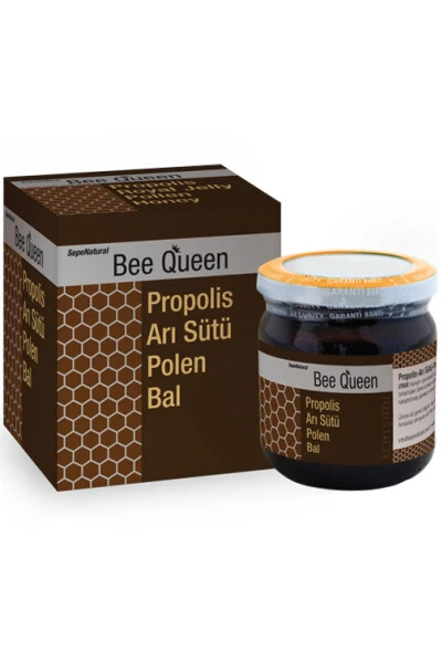 Bee Queen Propolis Extract Royal Jelly Pollen Honey Blend 230 gr - SEPE NATURAL