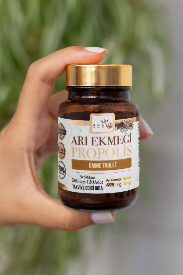 Bee'o Up Arı Ekmeği Propolis Emme Tableti 500mgx120 Adet - 7