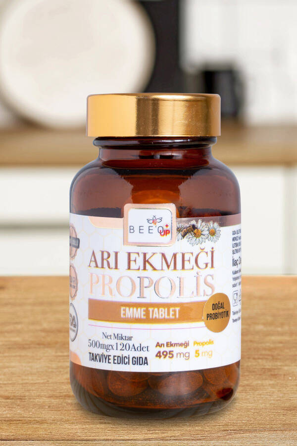 Bee'o Up Arı Ekmeği Propolis Emme Tableti 500mgx120 Adet - 12