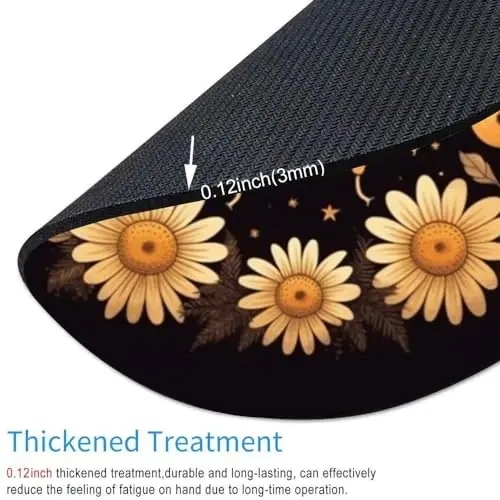 Bees Round Mouse pad Customized Mousepad Non-Slip Rubber Base Mouse Pads for Computers Laptop Office Desk Accessories Mouse pad - 3