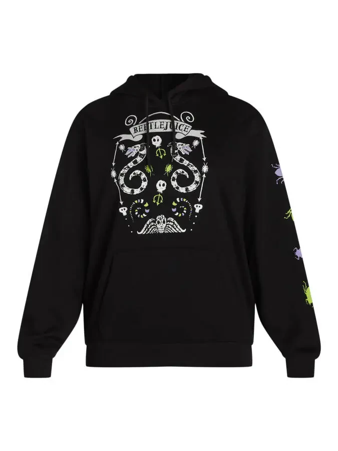Beetlejuice Women's Graphic Print Hoodie, Sizes XXS-XXL - 4