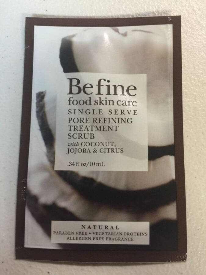 Befine Food Skin Care Pore Refining Treatment Scrub 0.34 fl oz - 1