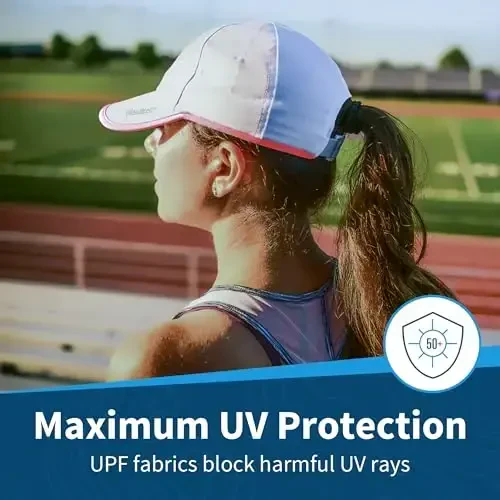Беговые кепки TrailHeads UV Protection для женщин, защита от УФ 50+, летние кепки для женщин, бейсболка – теннис, гольф, спортзал, тренировки - 2