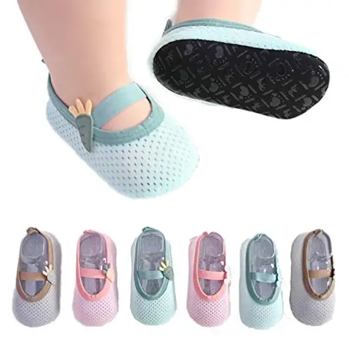 BEHELE Baby Non-slip Floor Socks - Children's Toddler Cartoon Skidless Socks and Shoes - 1