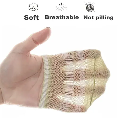 Baby Grip Socks Toddler Non Slip Thin Mesh Infant Pointelle Eyelet Socks Unisex Girl Boy No Show Floor Ankle Socks - 6