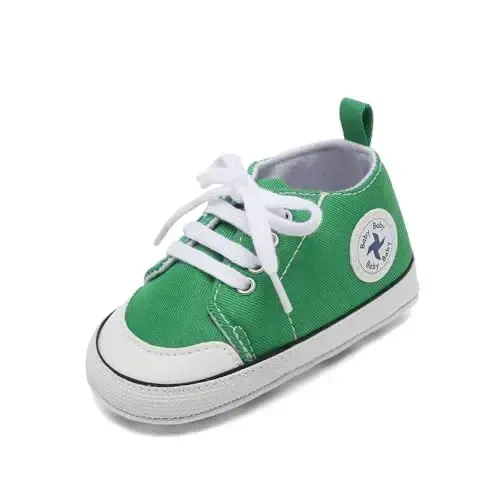 BEIDI Baby Girl Boy Shoes 0-18 Months,Infant Unique Essentials Gifts,Unisex Newborn Doll Slip-on Soft Sole High-top Frist Walking Sneakers - BEIDI