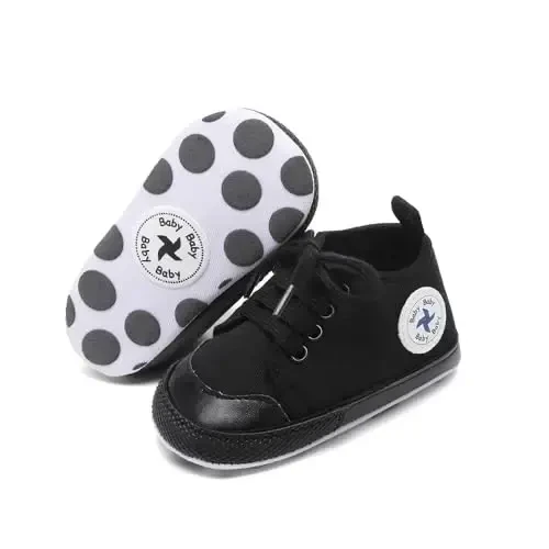 BEIDI Baby Girl Boy Shoes 0-18 Months,Infant Unique Essentials Gifts,Unisex Newborn Doll Slip-on Soft Sole High-top Frist Walking Sneakers - BEIDI