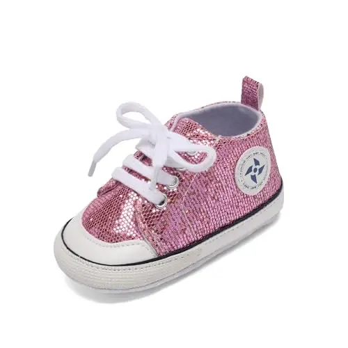 BEIDI Baby Girl Boy Shoes 0-18 Months,Infant Unique Essentials Gifts,Unisex Newborn Doll Slip-on Soft Sole High-top Frist Walking Sneakers 