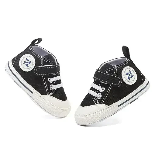 BEIDI Baby Girl Boy Shoes 0-18 Months,Infant Unique Essentials Gifts,Unisex Newborn Doll Slip-on Soft Sole High-top Frist Walking Sneakers - BEIDI (1)