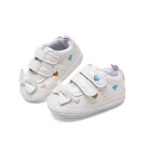 BEIDI Baby Girl Boy Shoes 0-18 Months,Infant Unique Essentials Gifts,Unisex Newborn Doll Slip-on Soft Sole High-top Frist Walking Sneakers - BEIDI (1)