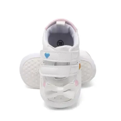 BEIDI Baby Girl Boy Shoes 0-18 Months,Infant Unique Essentials Gifts,Unisex Newborn Doll Slip-on Soft Sole High-top Frist Walking Sneakers - 3