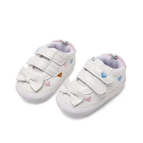 BEIDI Baby Girl Boy Shoes 0-18 Months,Infant Unique Essentials Gifts,Unisex Newborn Doll Slip-on Soft Sole High-top Frist Walking Sneakers - 4