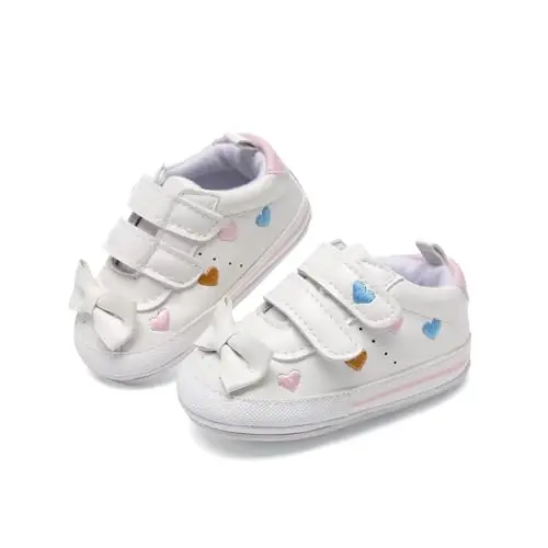 BEIDI Baby Girl Boy Shoes 0-18 Months,Infant Unique Essentials Gifts,Unisex Newborn Doll Slip-on Soft Sole High-top Frist Walking Sneakers - 2