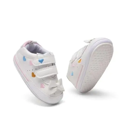 BEIDI Baby Girl Boy Shoes 0-18 Months,Infant Unique Essentials Gifts,Unisex Newborn Doll Slip-on Soft Sole High-top Frist Walking Sneakers - 5