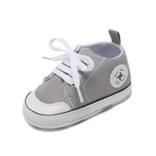 BEIDI Baby Girl Boy Shoes 0-18 Months,Infant Unique Essentials Gifts,Unisex Newborn Doll Slip-on Soft Sole High-top Frist Walking Sneakers 