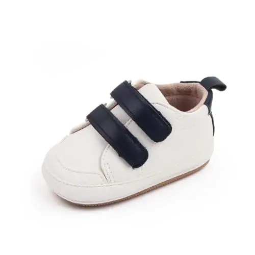 BEIDI Baby Girl Boy Shoes 0-18 Months,Infant Unique Essentials Gifts,Unisex Newborn Doll Slip-on Soft Sole High-top Frist Walking Sneakers - 3