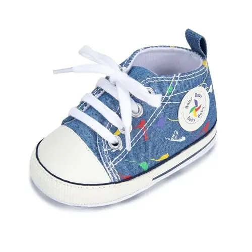 BEIDI Baby Girl Boy Shoes 0-18 Months,Infant Unique Essentials Gifts,Unisex Newborn Doll Slip-on Soft Sole High-top Frist Walking Sneakers - BEIDI
