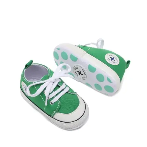 BEIDI Baby Girl Boy Shoes 0-18 Months,Infant Unique Essentials Gifts,Unisex Newborn Doll Slip-on Soft Sole High-top Frist Walking Sneakers - 3