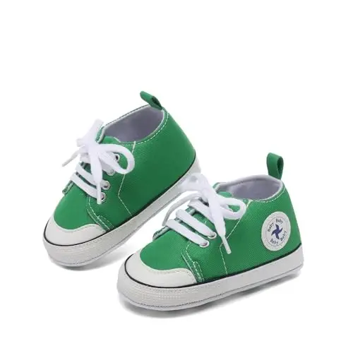 BEIDI Baby Girl Boy Shoes 0-18 Months,Infant Unique Essentials Gifts,Unisex Newborn Doll Slip-on Soft Sole High-top Frist Walking Sneakers - 5