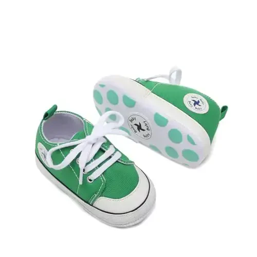 BEIDI Baby Girl Boy Shoes 0-18 Months,Infant Unique Essentials Gifts,Unisex Newborn Doll Slip-on Soft Sole High-top Frist Walking Sneakers - 3
