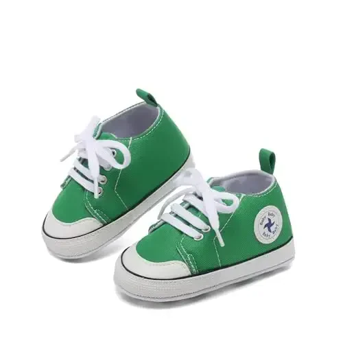 BEIDI Baby Girl Boy Shoes 0-18 Months,Infant Unique Essentials Gifts,Unisex Newborn Doll Slip-on Soft Sole High-top Frist Walking Sneakers - 5