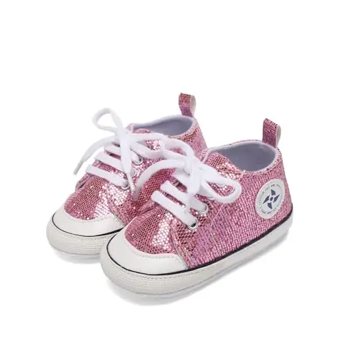 BEIDI Baby Girl Boy Shoes 0-18 Months,Infant Unique Essentials Gifts,Unisex Newborn Doll Slip-on Soft Sole High-top Frist Walking Sneakers - 3