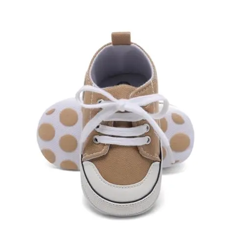 BEIDI Baby Girl Boy Shoes 0-18 Months,Infant Unique Essentials Gifts,Unisex Newborn Doll Slip-on Soft Sole High-top Frist Walking Sneakers - 1