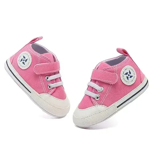 BEIDI Baby Girl Boy Shoes 0-18 Months,Infant Unique Essentials Gifts,Unisex Newborn Doll Slip-on Soft Sole High-top Frist Walking Sneakers - BEIDI (1)