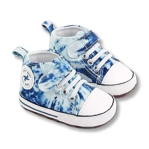 BEIDI Baby Girl Boy Shoes 0-18 Months,Infant Unique Essentials Gifts,Unisex Newborn Doll Slip-on Soft Sole High-top Frist Walking Sneakers - 2