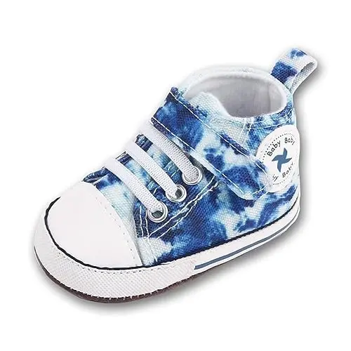 BEIDI Baby Girl Boy Shoes 0-18 Months,Infant Unique Essentials Gifts,Unisex Newborn Doll Slip-on Soft Sole High-top Frist Walking Sneakers - 1
