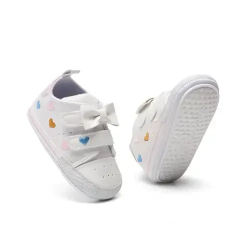 BEIDI Baby Girl Boy Shoes 0-18 Months,Infant Unique Essentials Gifts,Unisex Newborn Doll Slip-on Soft Sole High-top Frist Walking Sneakers - BEIDI (1)