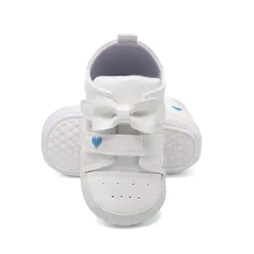 BEIDI Baby Girl Boy Shoes 0-18 Months,Infant Unique Essentials Gifts,Unisex Newborn Doll Slip-on Soft Sole High-top Frist Walking Sneakers - 6