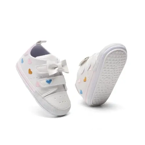 BEIDI Baby Girl Boy Shoes 0-18 Months,Infant Unique Essentials Gifts,Unisex Newborn Doll Slip-on Soft Sole High-top Frist Walking Sneakers - 2