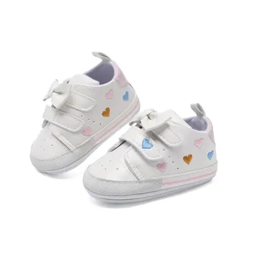 BEIDI Baby Girl Boy Shoes 0-18 Months,Infant Unique Essentials Gifts,Unisex Newborn Doll Slip-on Soft Sole High-top Frist Walking Sneakers - 3