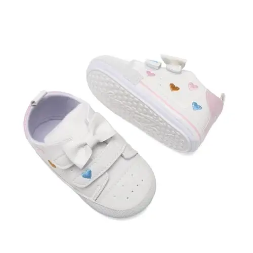 BEIDI Baby Girl Boy Shoes 0-18 Months,Infant Unique Essentials Gifts,Unisex Newborn Doll Slip-on Soft Sole High-top Frist Walking Sneakers - 5