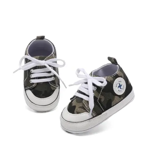 BEIDI Baby Girl Boy Shoes 0-18 Months,Infant Unique Essentials Gifts,Unisex Newborn Doll Slip-on Soft Sole High-top Frist Walking Sneakers - 4