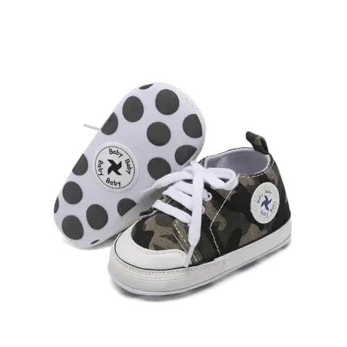 BEIDI Baby Girl Boy Shoes 0-18 Months,Infant Unique Essentials Gifts,Unisex Newborn Doll Slip-on Soft Sole High-top Frist Walking Sneakers 
