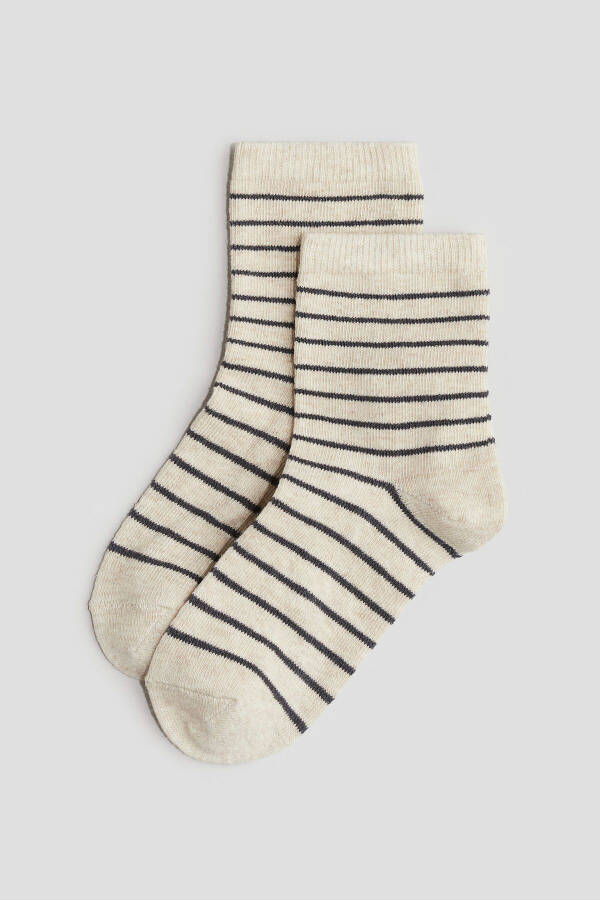 Beige 10-pack socks - 6