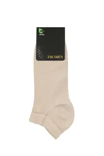 Beige Bamboo Wrist Booties Socks - JAKAMEN (1)