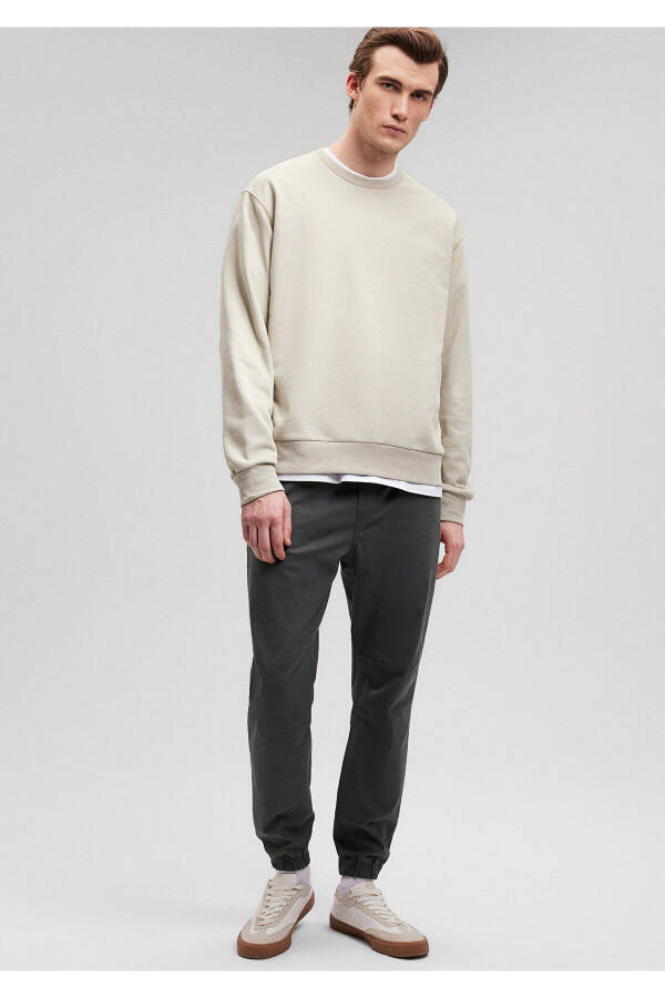 Beige Basic Sweatshirt 0s10108-70187 - 1