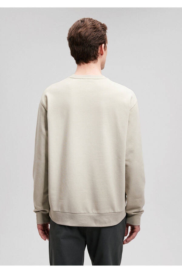 Beige Basic Sweatshirt 0s10108-70187 - 4