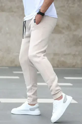 Beige Basic Tracksuit 4210-Beige - 4