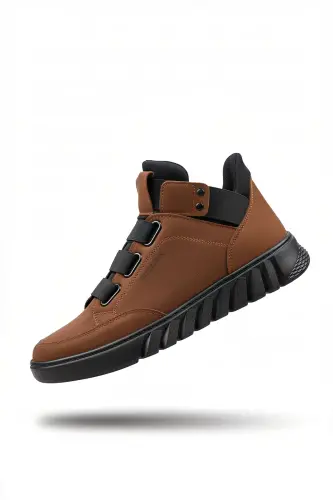 Beige Black Unisex Sneaker Boot 0012383 - 8